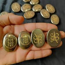 Pyrite Zibu Coin - 2 Pcs