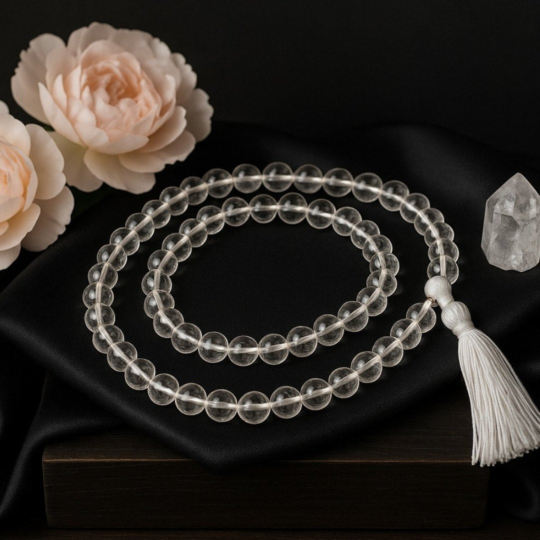 Clear Quartz Mala