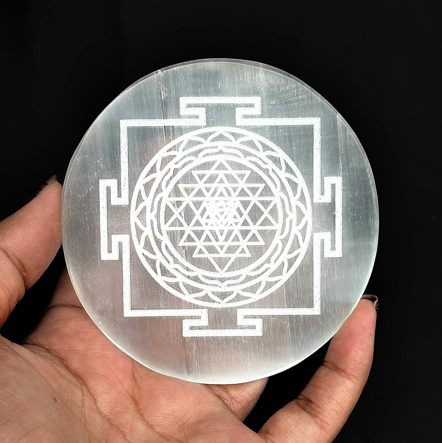 Zodiac Selenite Plate | Charging