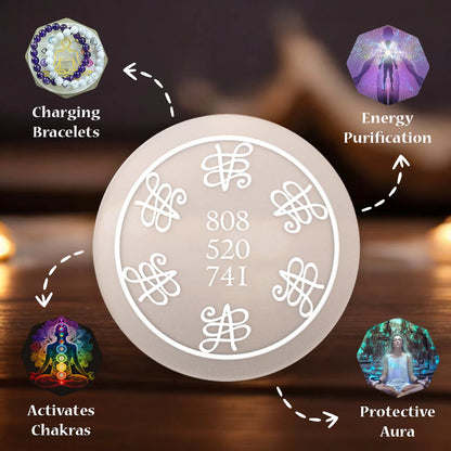 Zodiac Selenite Plate | Charging