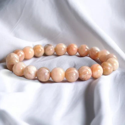 Peach Moonstone Bracelet