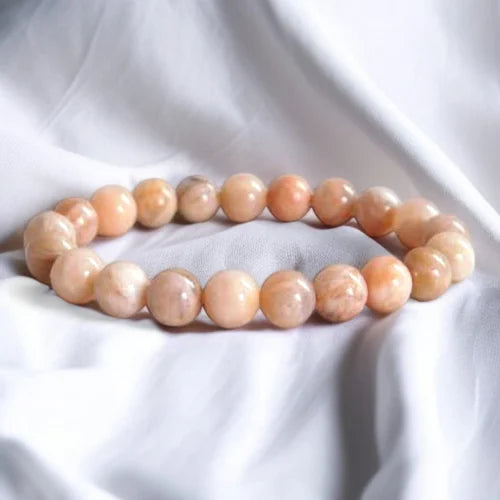 Peach Moonstone Bracelet
