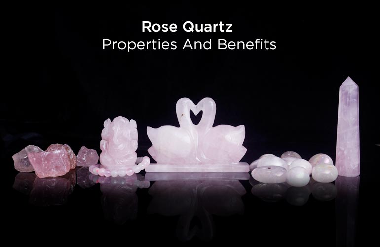 Rose Quartz Swan Love Pair - Abundance Love
