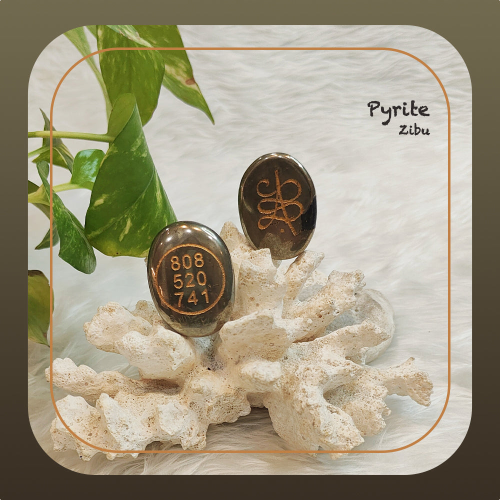 Pyrite Zibu Coin -  2 Pcs