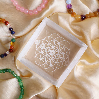 Selenite Box for Cleansing & Charging Bracelets
